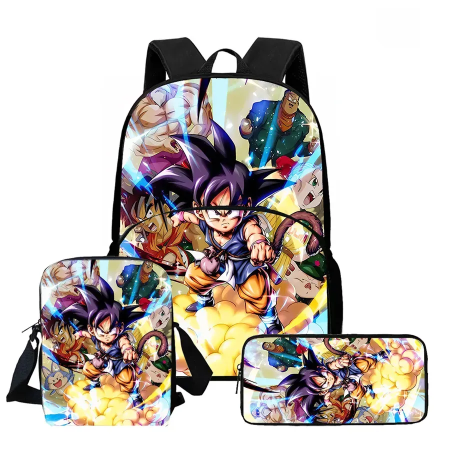 DRAGON BALL Juego de Mochila Escolar Ligera de 3 – my3pkwll021