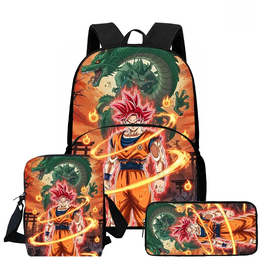 DRAGON BALL Juego de Mochila Escolar Ligera de 3 – my3pkwll020