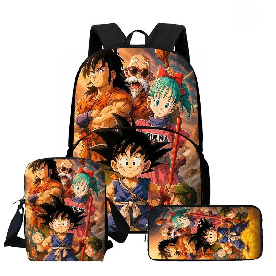 DRAGON BALL Juego de Mochila Escolar Ligera de 3 – my3pkwll018