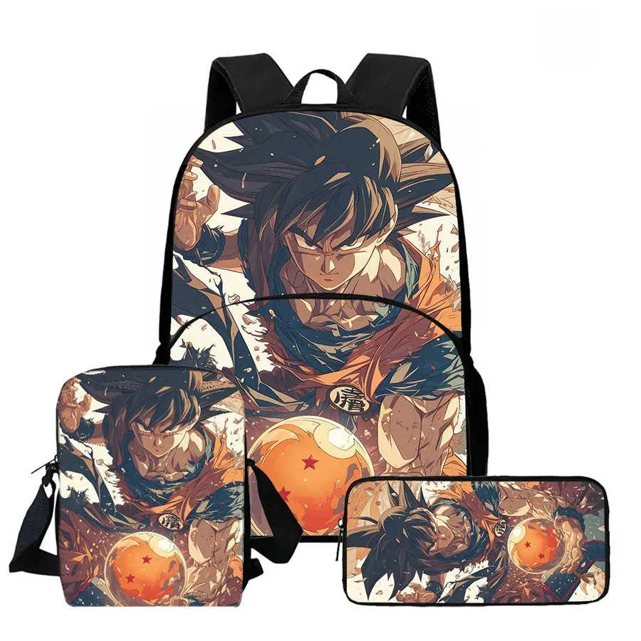 DRAGON BALL Juego de Mochila Escolar Ligera de 3 – my3pkwll017