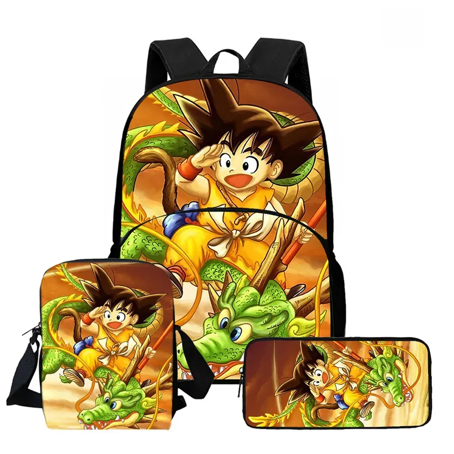 DRAGON BALL Juego de Mochila Escolar Ligera de 3 – my3pkwll032