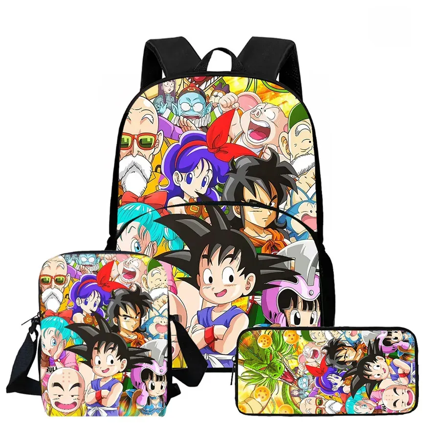 DRAGON BALL Juego de Mochila Escolar Ligera de 3 – my3pkwll030