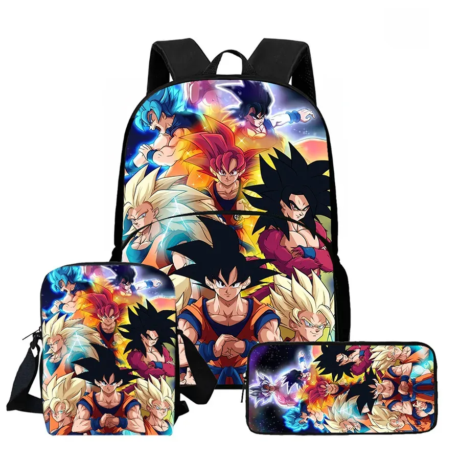 DRAGON BALL Juego de Mochila Escolar Ligera de 3 – my3pkwll012