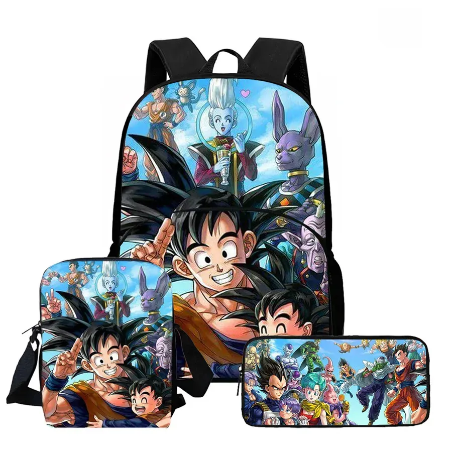 DRAGON BALL Juego de Mochila Escolar Ligera de 3 – my3pkwll010
