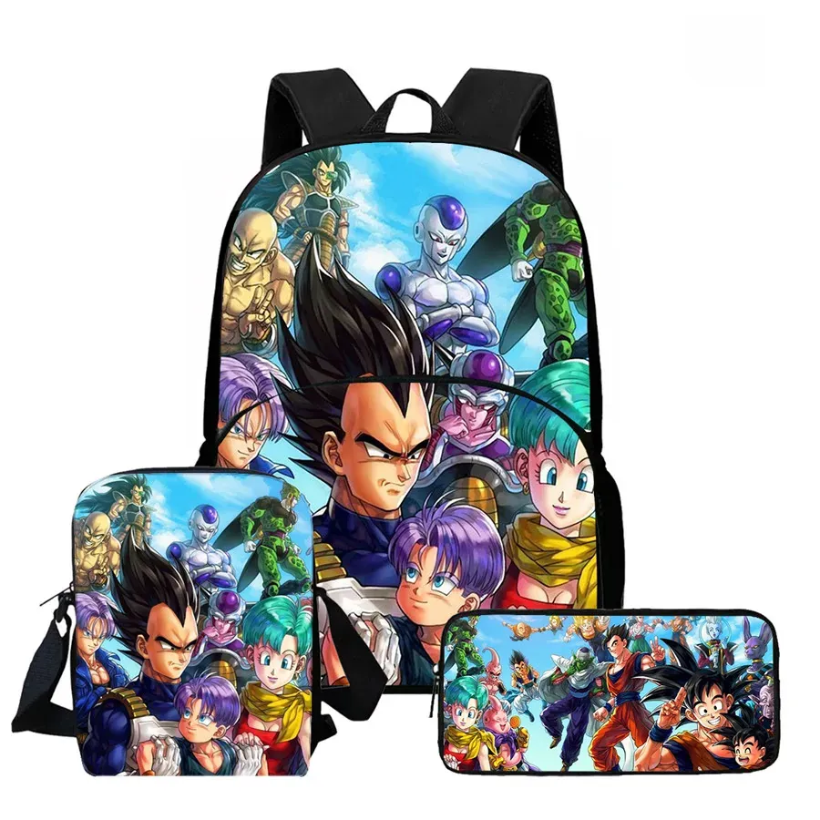 DRAGON BALL Juego de Mochila Escolar Ligera de 3 – my3pkwll009