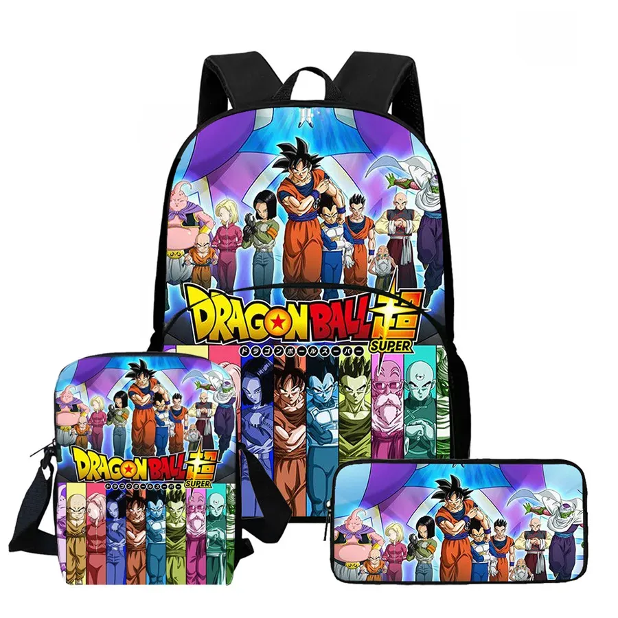 DRAGON BALL Juego de Mochila Escolar Ligera de 3 – my3pkwll007