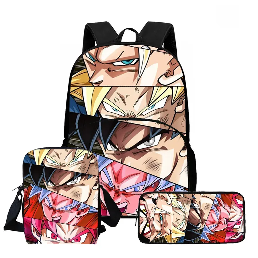 DRAGON BALL Juego de Mochila Escolar Ligera de 3 – my3pkwll005
