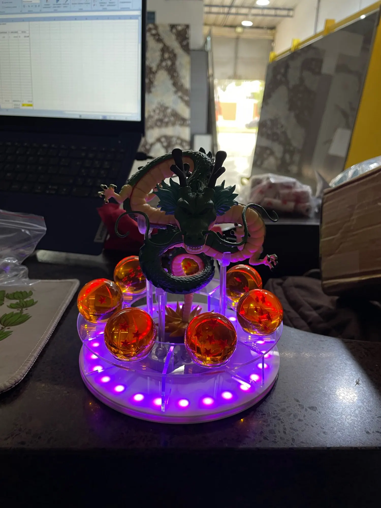 Foto de un comprador: Lámpara de Shenlong de Dragon Ball con 7 esferas del dragón