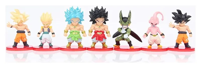 Figura de acción de Dragon Ball Super Saiyan en lote de minifiguras