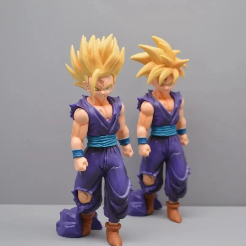 Figura de acción de Gohan de 21 cm en vinilo, 4 modelos – El problema: mantenerla de pie