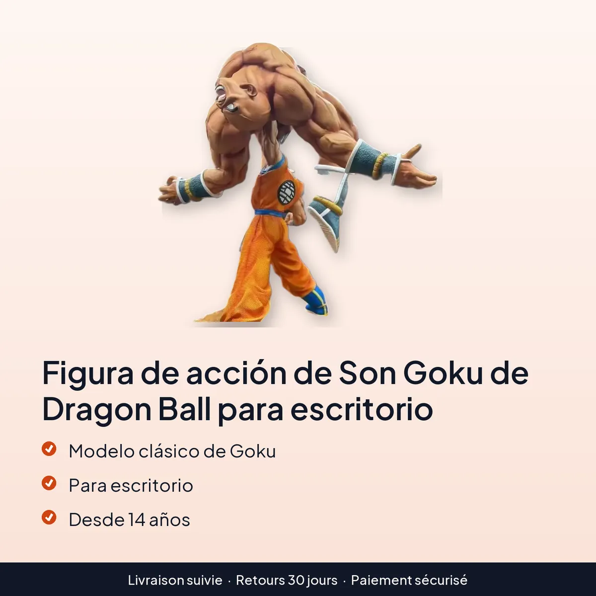 Figura de acción de Son Goku de Dragon Ball para escritorio : modelo clásico de goku, para escritorio, desde 14 años