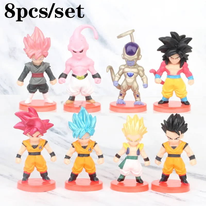 Figura de acción de Dragon Ball Super Saiyan en lote de minifiguras – Abre y separa