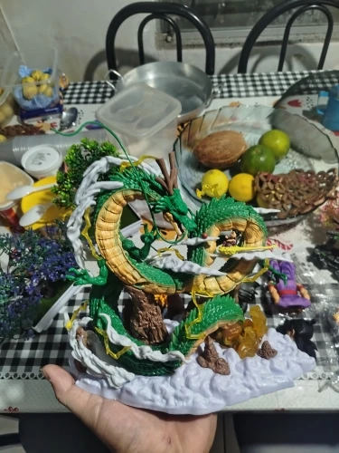 Foto de un comprador: Figura de Dragon Ball: Shenron y Goku en PVC para coleccionar