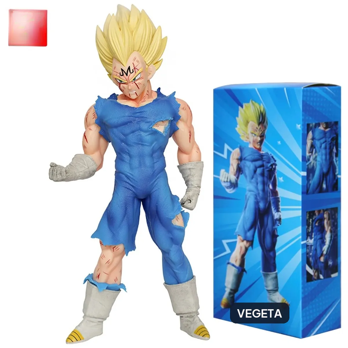 Figura de Dragon Ball de Anime de 20 cm, Goku y Vegeta en PVC – vue 2