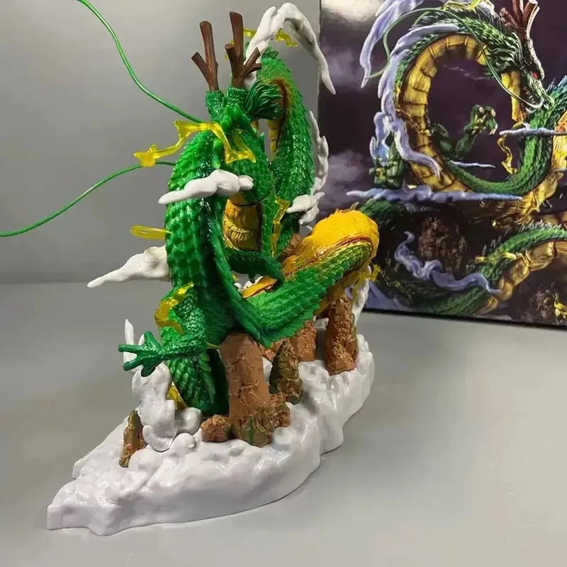 Figura de Dragon Ball: Shenron y Goku en PVC para coleccionar – Con caja para regalar o sin caja
