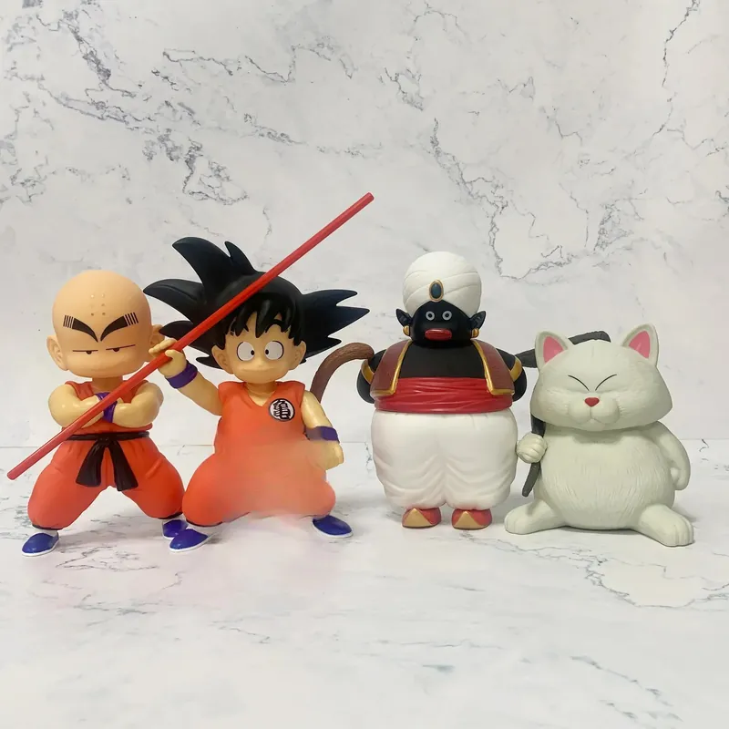 Figura de Goku niño y Kuririn de Dragon Ball de 21 cm en vinilo