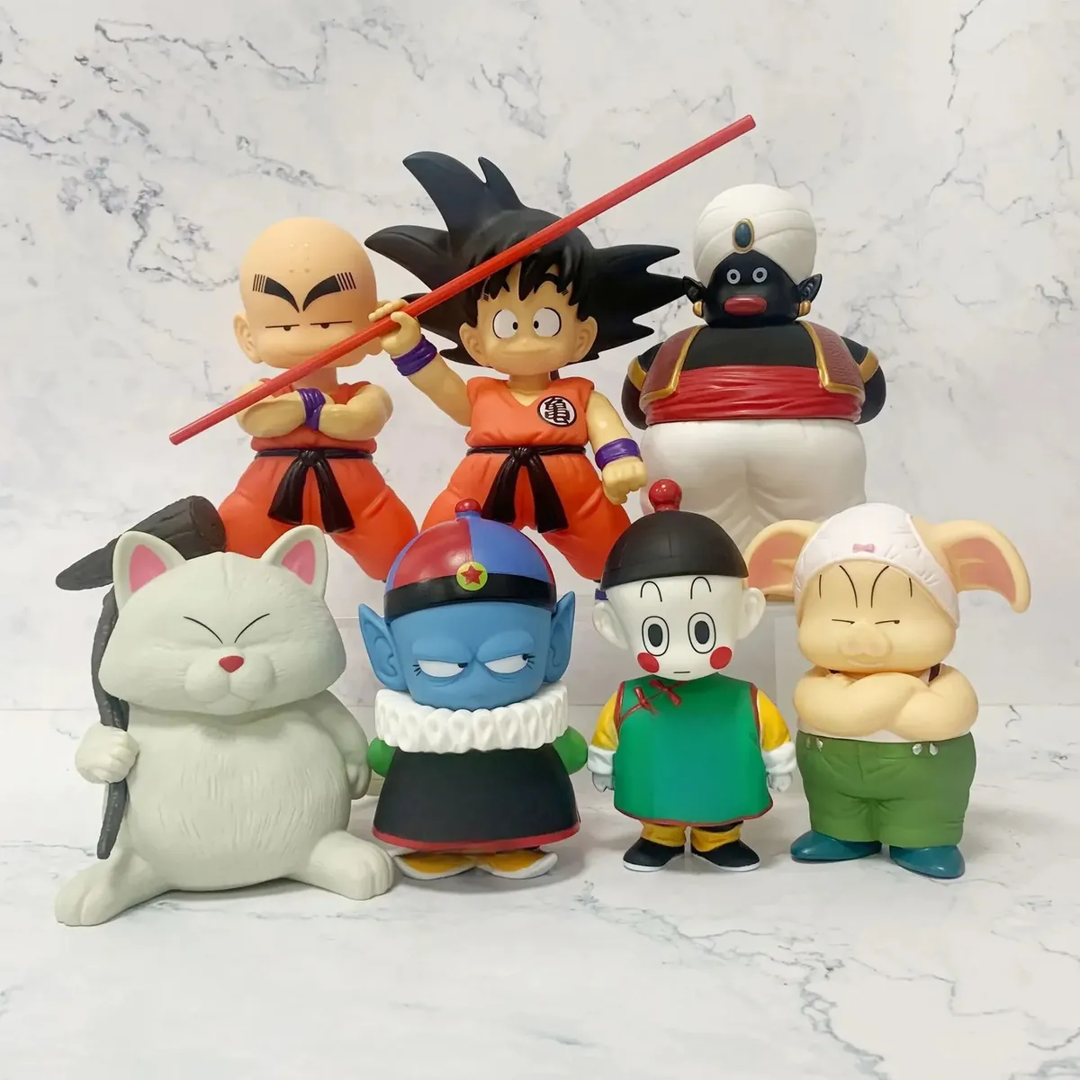 Figura de Goku niño y Kuririn de Dragon Ball de 21 cm en vinilo – vue 2