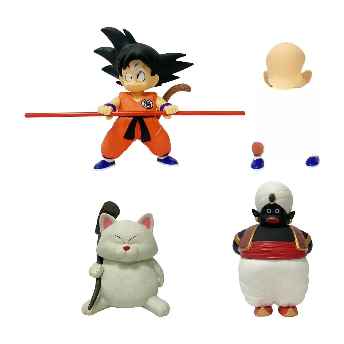 Figura de Goku niño y Kuririn de Dragon Ball de 21 cm en vinilo – vue 3