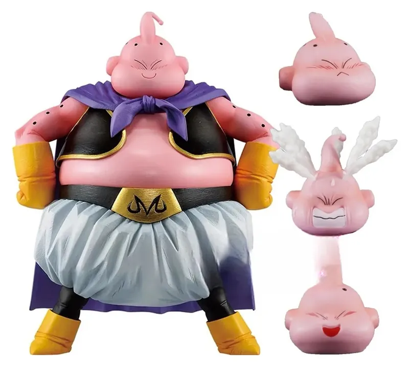 Figura de Majin Buu de 20 cm con 4 cabezas de Dragon Ball Z