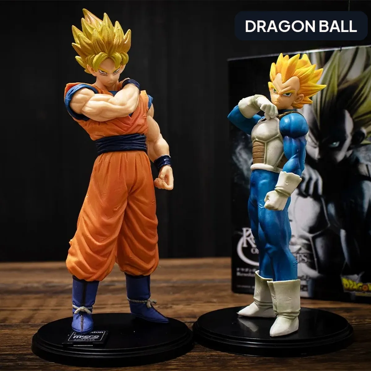 Figura de Son Goku o Vegeta Super Saiyan de Dragon Ball Z, sin caja – vue 2