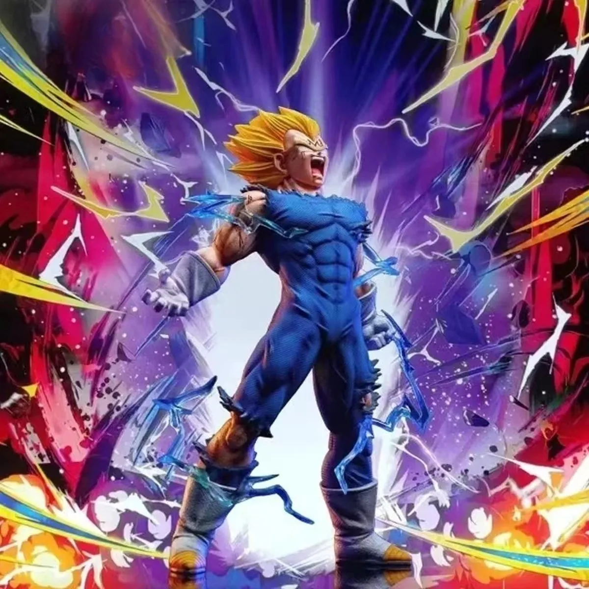 Figuras de acción de Dragon Ball Z estatua de Majin Vegeta de 27 cm – vue 2