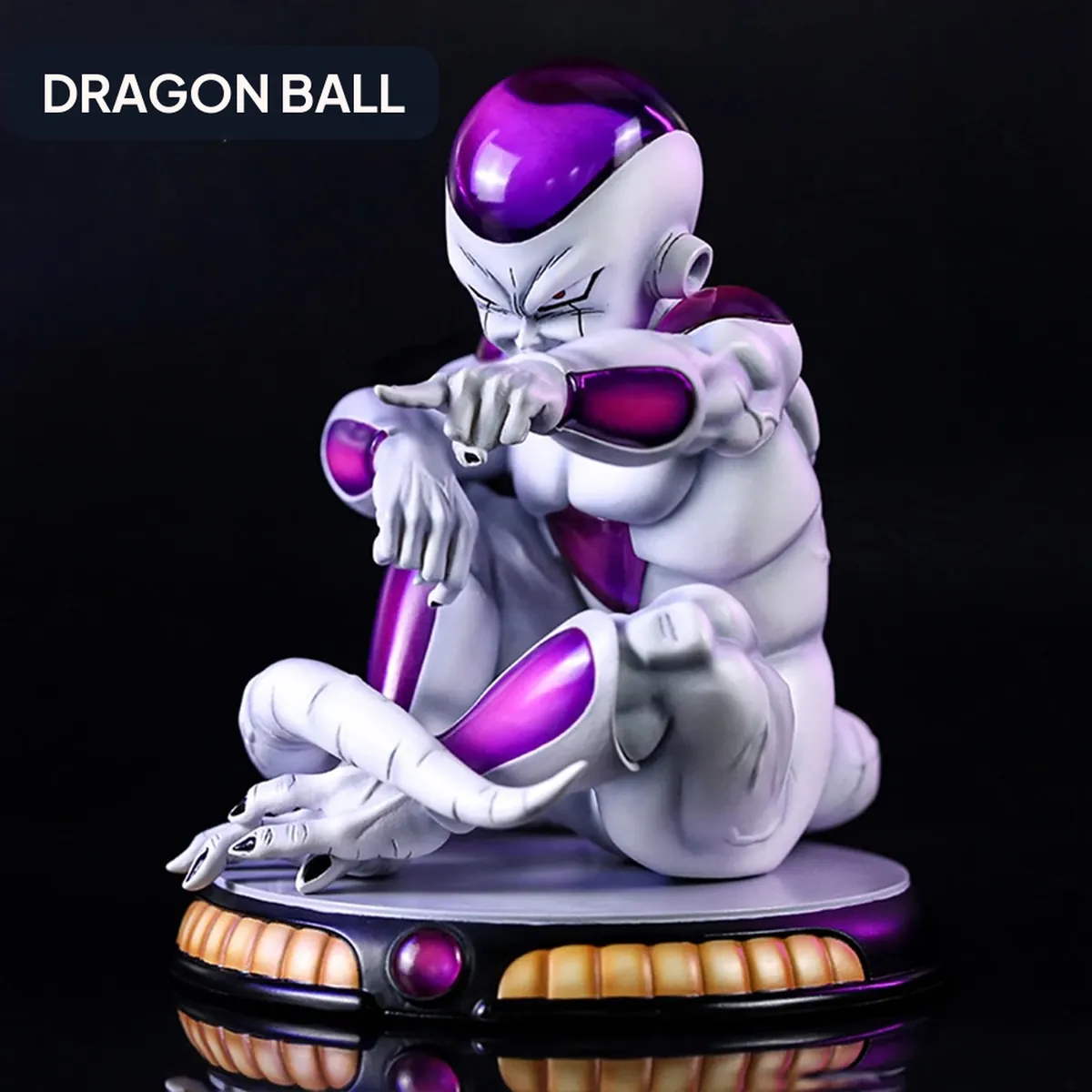 Figuras de Anime Dragon Ball Z de Freezer sentado para colección – vue 2