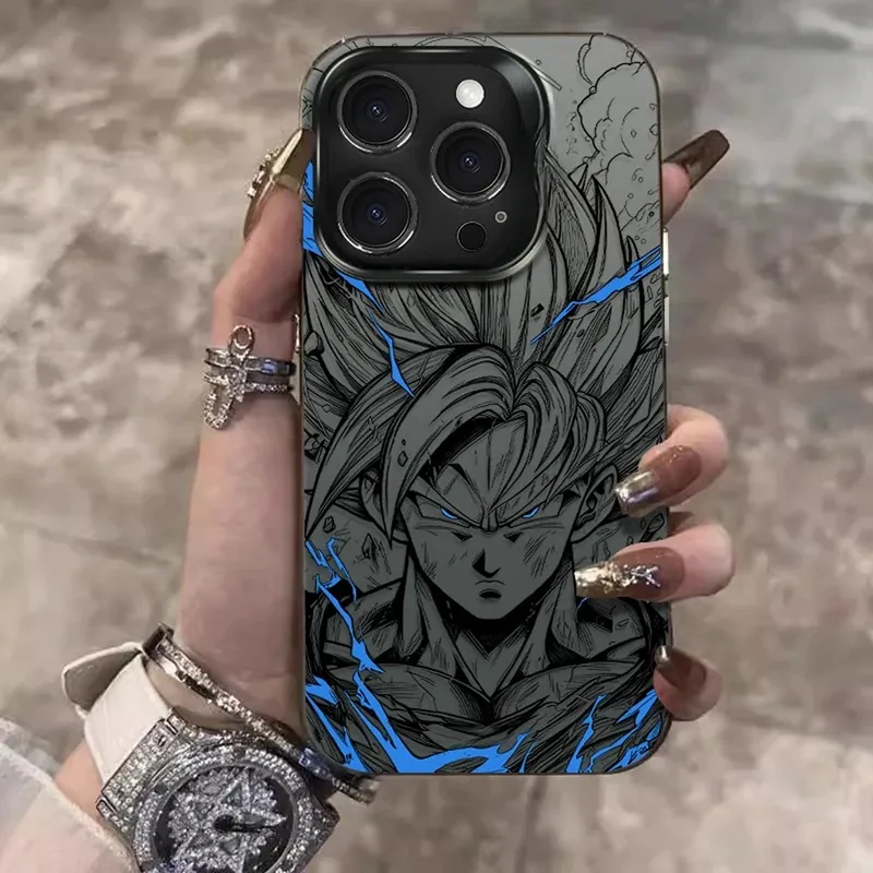 Funda de celular Dragon Ball antigolpes para iPhone, Goku y Vegeta – Úsala