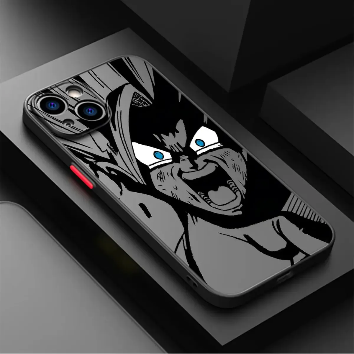 Funda de celular Dragon Ball mate con borde negro para iPhone – uuava04