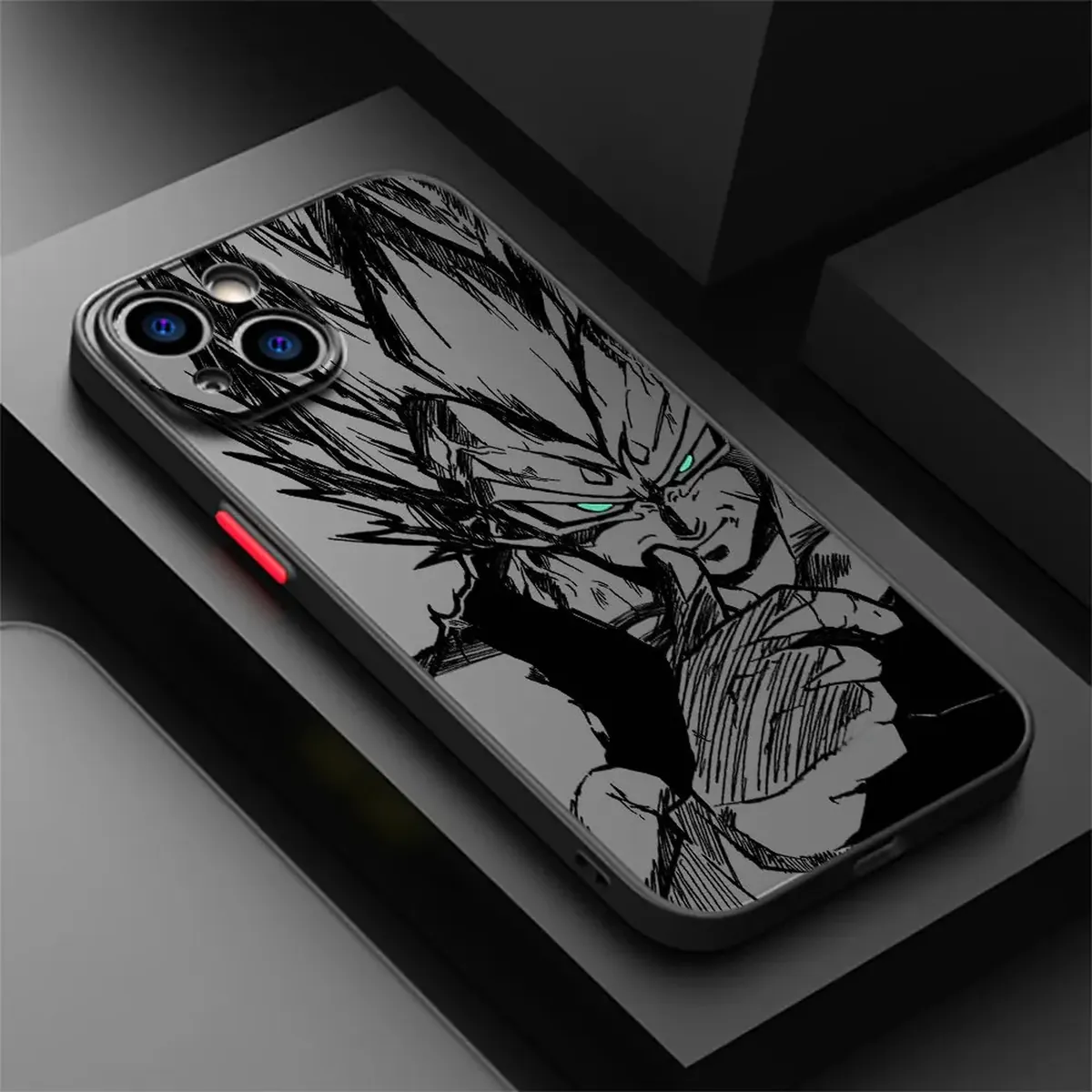 Funda de celular Dragon Ball mate con borde negro para iPhone – uuava05