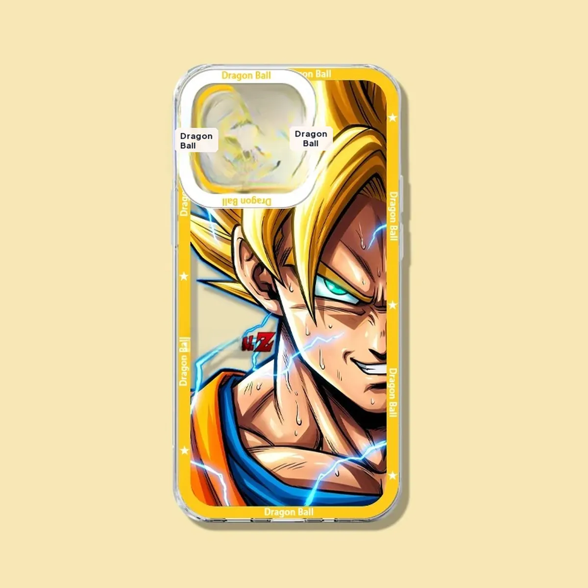 Funda de celular Dragon Ball transparente para iPhone, Goku Kakarotto – modelo 2