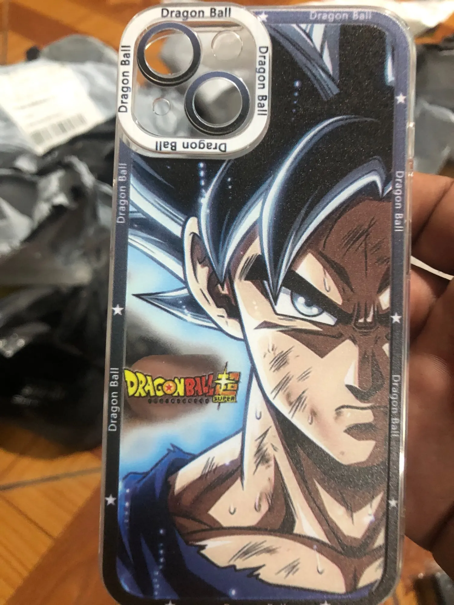 Foto de un comprador: Funda de celular Dragon Ball transparente para iPhone, Goku Kakarotto
