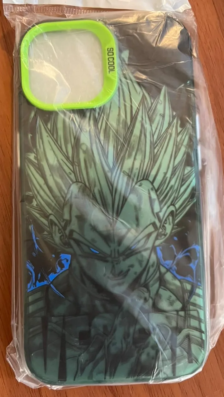 Foto de un comprador: Funda de celular Dragon Ball antigolpes para iPhone, Goku y Vegeta
