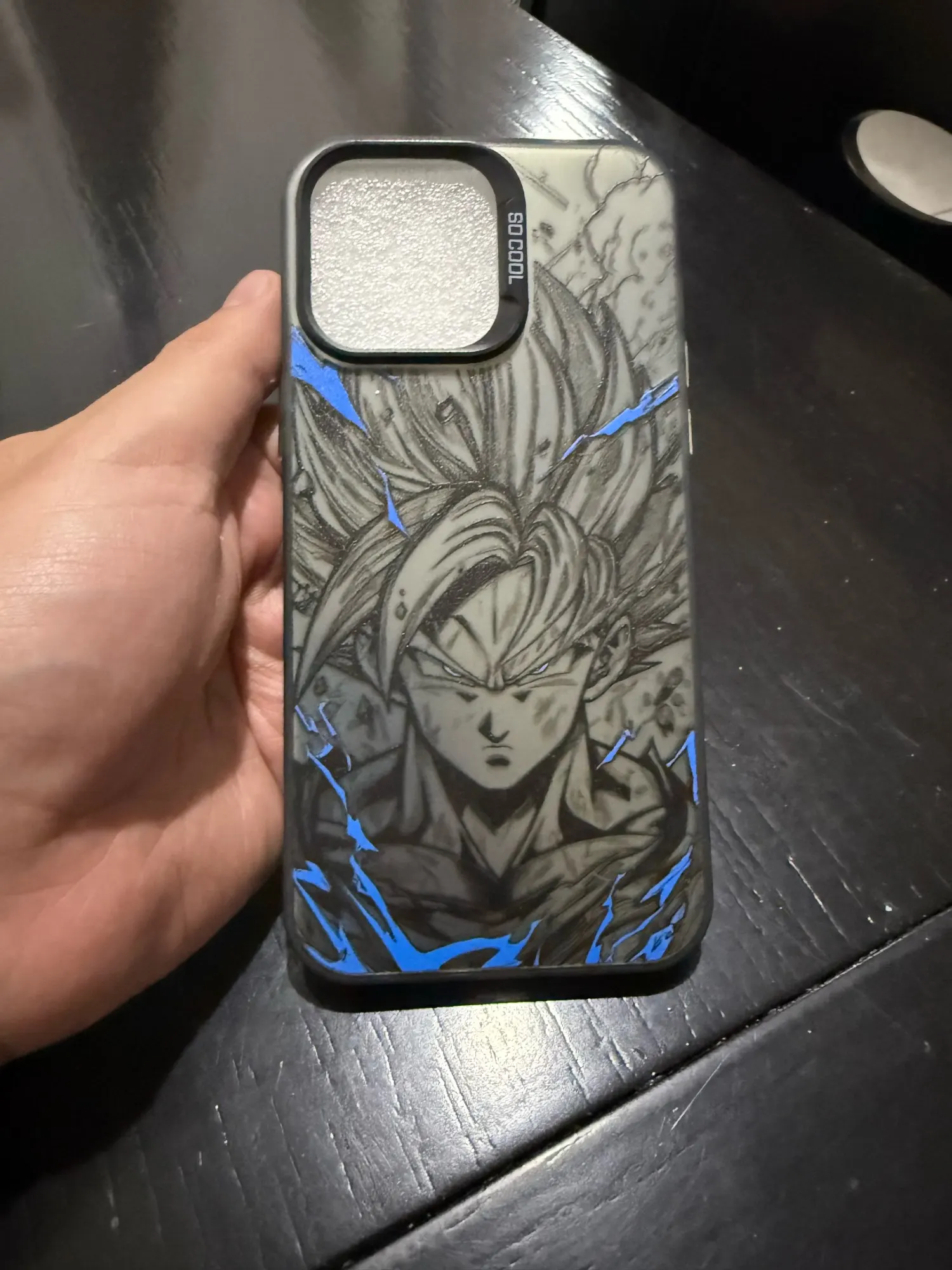 Foto de un comprador: Funda de celular Dragon Ball antigolpes para iPhone, Goku y Vegeta