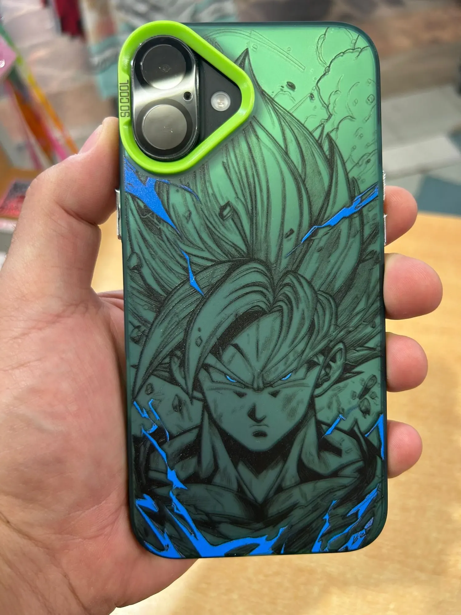 Foto de un comprador: Funda de celular Dragon Ball antigolpes para iPhone, Goku y Vegeta