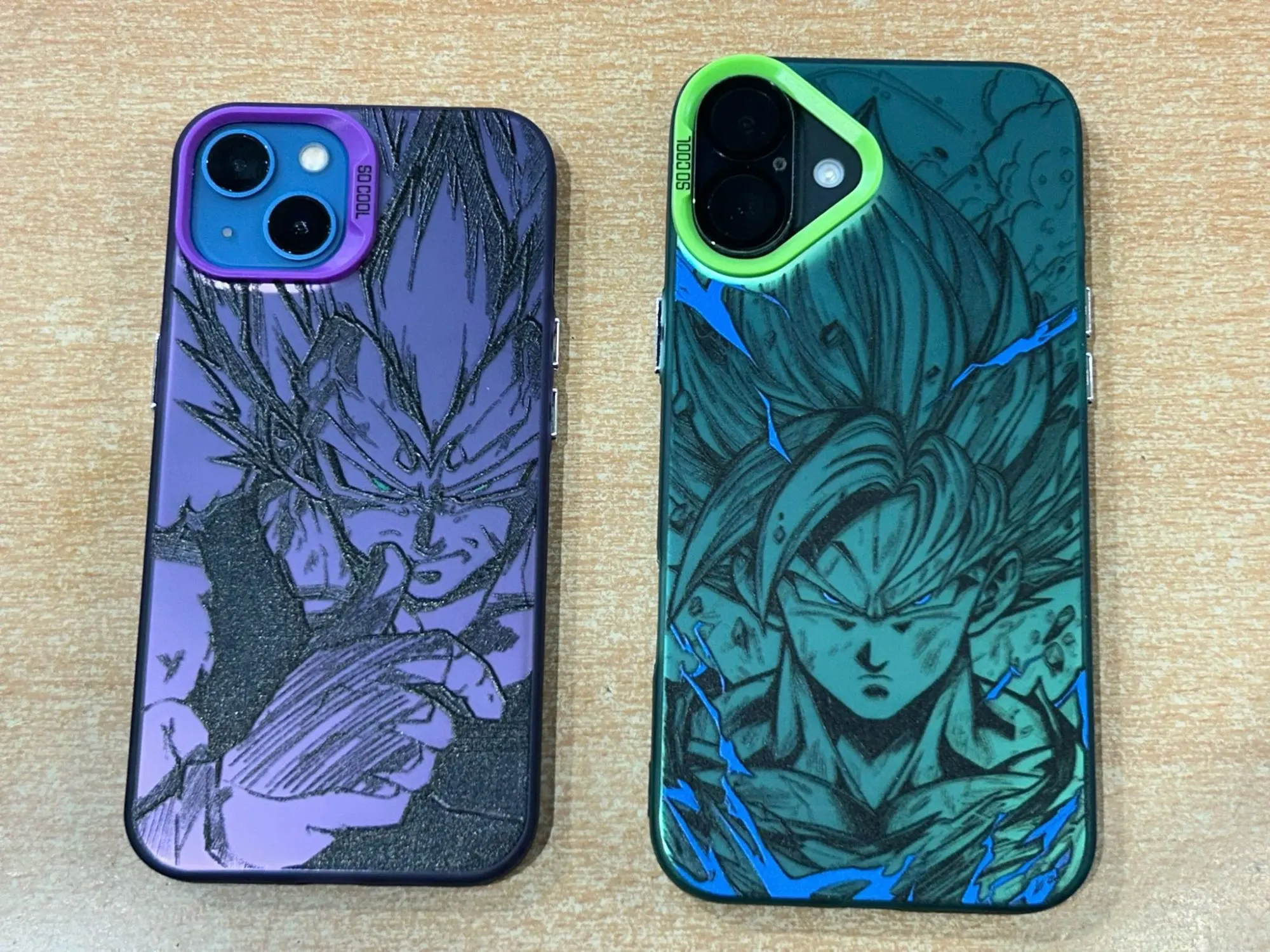 Foto de un comprador: Funda de celular Dragon Ball antigolpes para iPhone, Goku y Vegeta