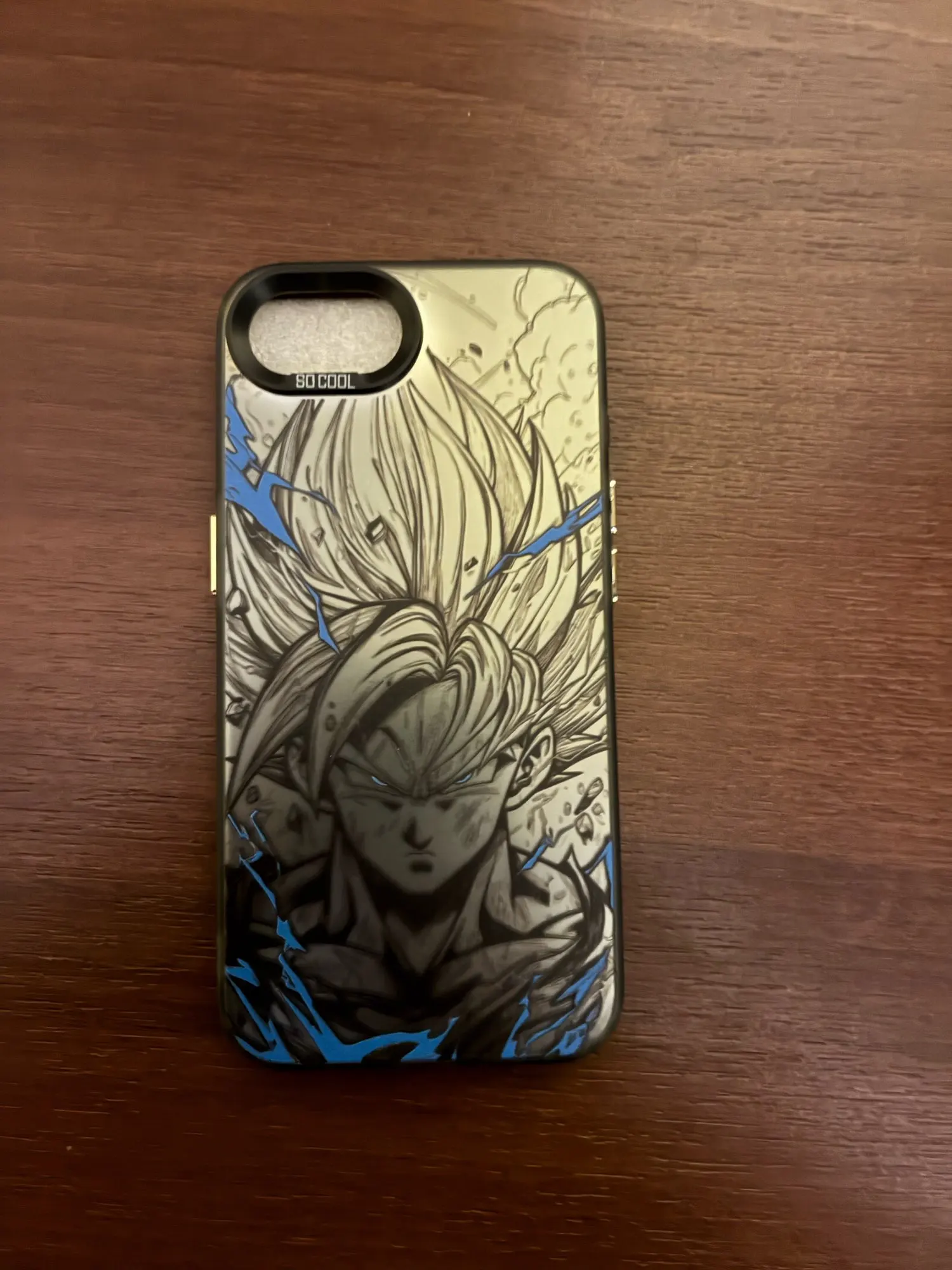 Foto de un comprador: Funda de celular Dragon Ball antigolpes para iPhone, Goku y Vegeta