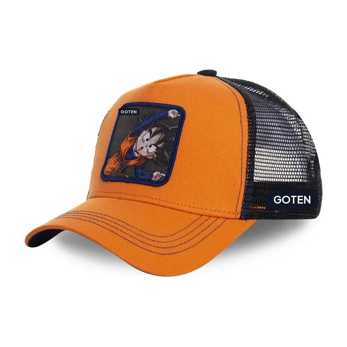 Gorra Dragon Ball Son Goku de viaje, ajustable y bordada – goten orange