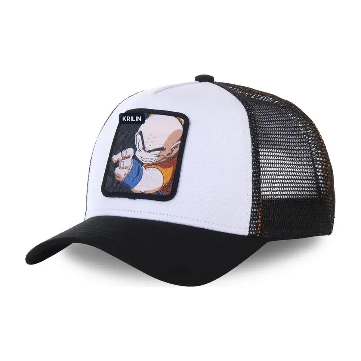 Gorra Dragon Ball Son Goku de viaje, ajustable y bordada – krillin blanc