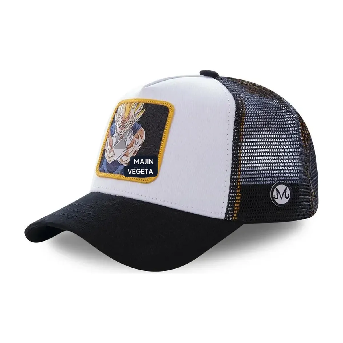 Gorra Dragon Ball Son Goku de viaje, ajustable y bordada – majin vegeta blanc
