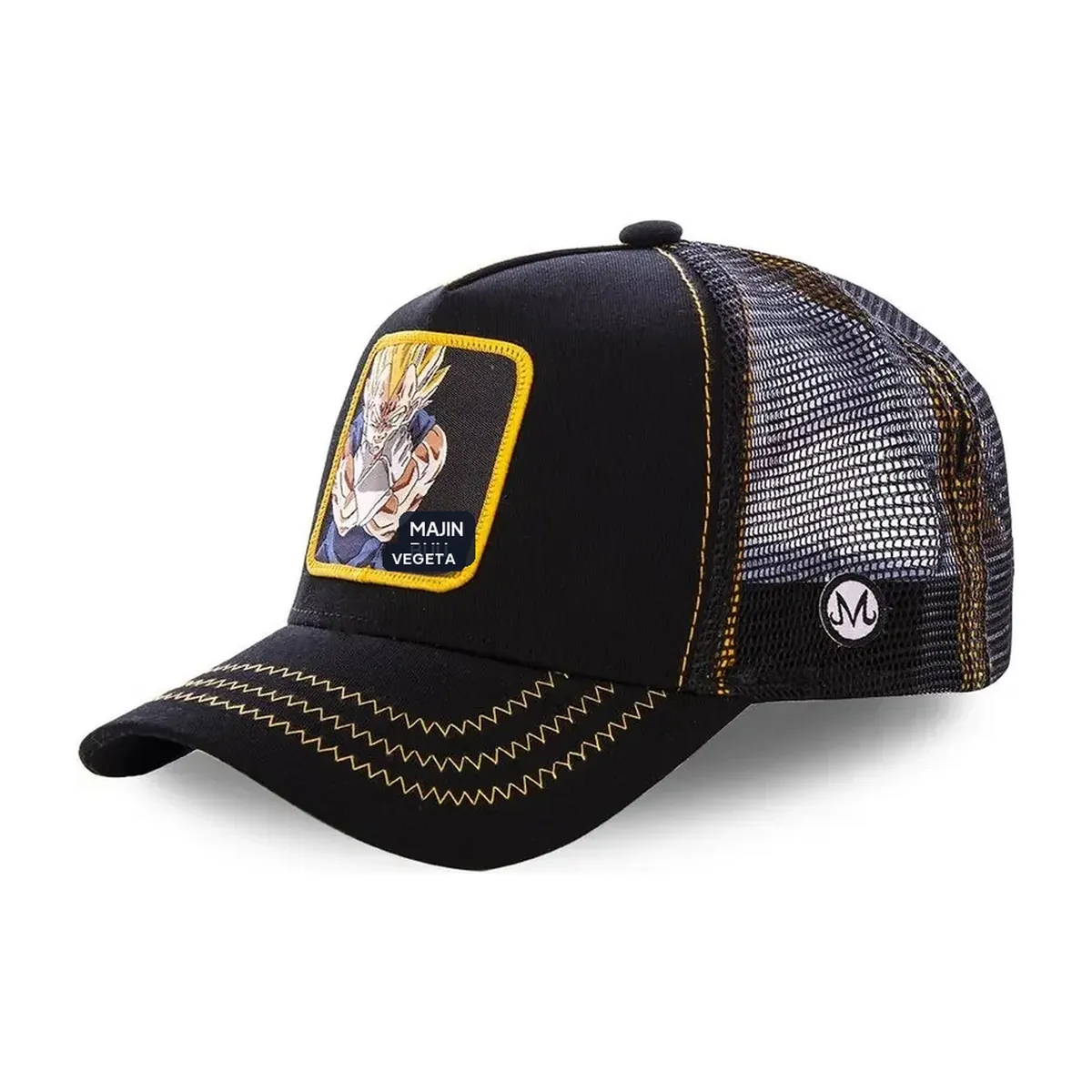 Gorra Dragon Ball Son Goku de viaje, ajustable y bordada – majin vegeta noir