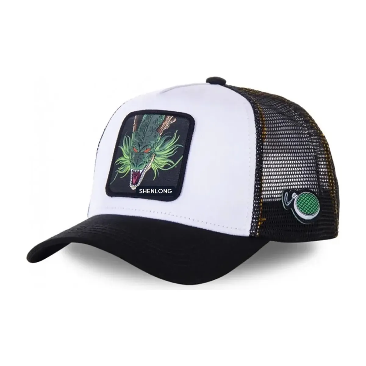 Gorra Dragon Ball Son Goku de viaje, ajustable y bordada – shenron blanc