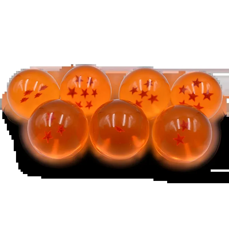 Juego de 7 figuras de Dragon Ball Z: esferas de 3.5 a 5.7 cm – Ponlas en fila