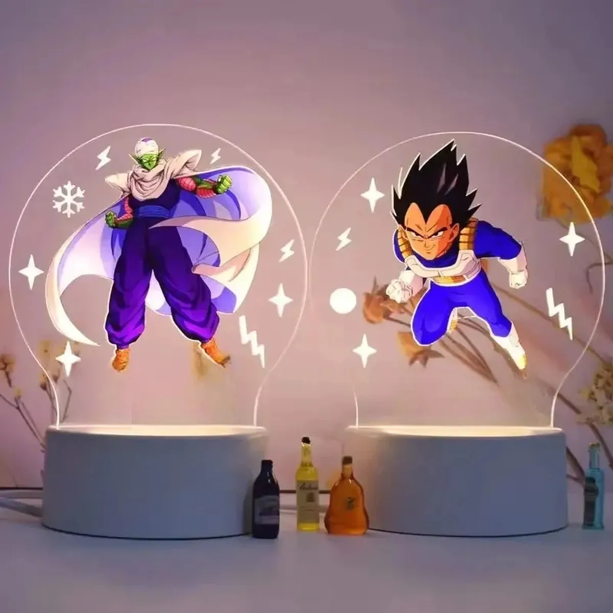 Lámpara de Dragon Ball con figura 3D y luz LED nocturna – vue 6