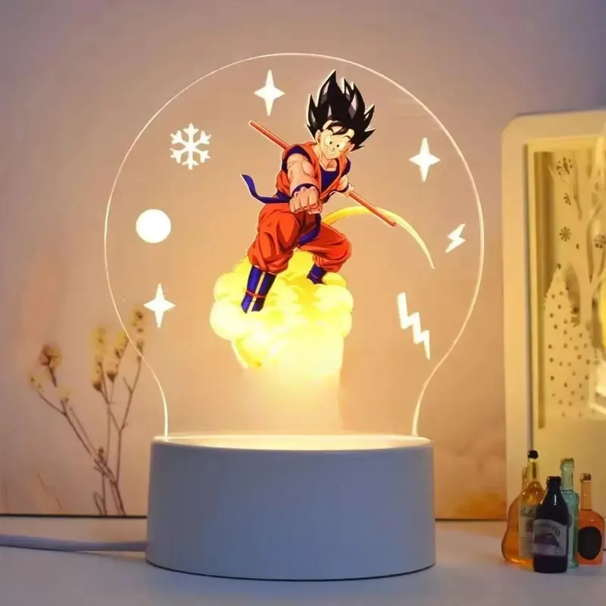 Lámpara de Dragon Ball con figura 3D y luz LED nocturna – a