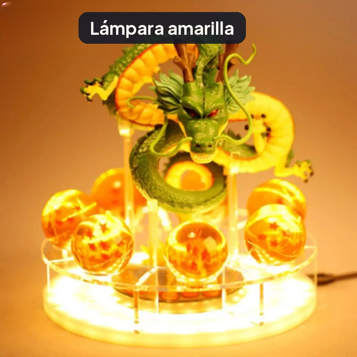 Lámpara de Shenlong de Dragon Ball con 7 esferas del dragón – vue 3