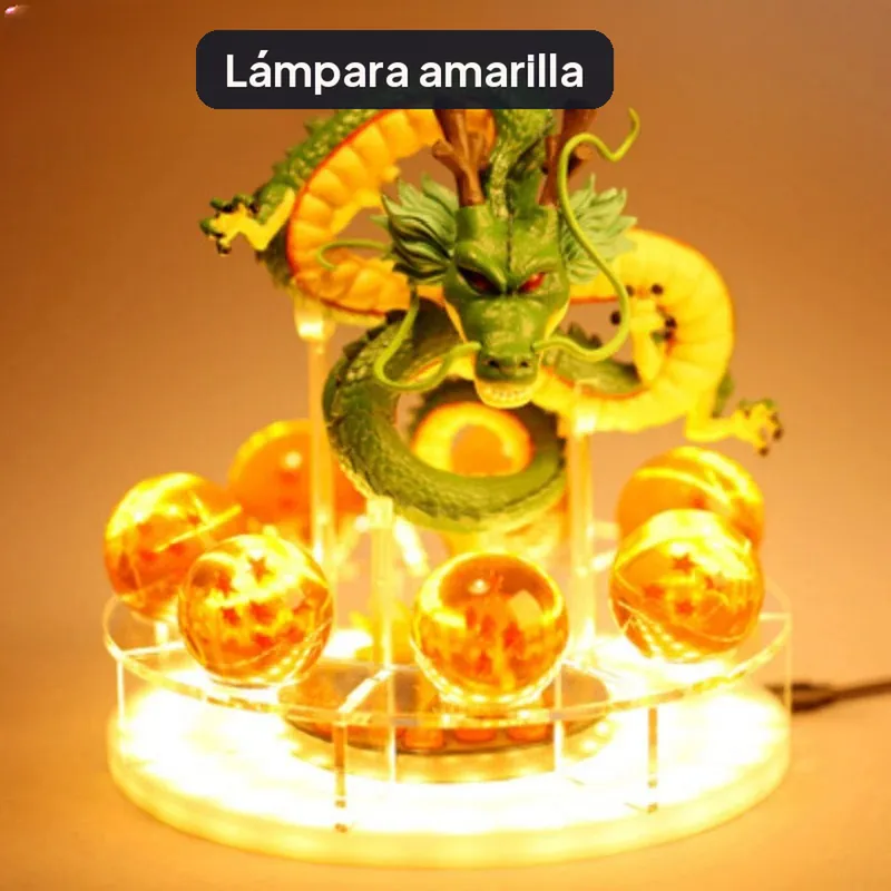 Lámpara de Shenlong de Dragon Ball con 7 esferas del dragón – Tres versiones