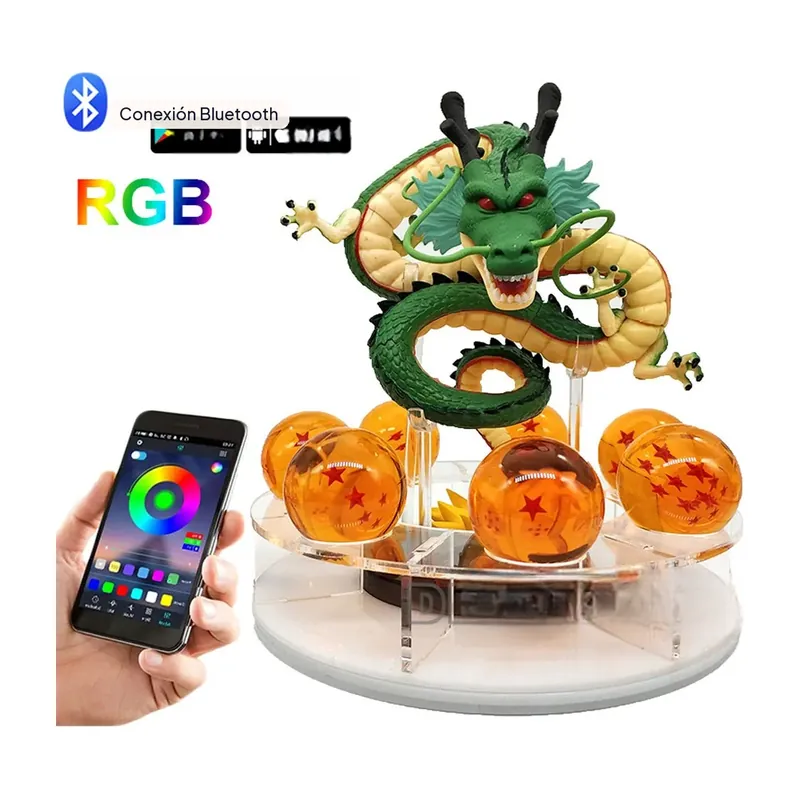 Lámpara de Shenlong de Dragon Ball con 7 esferas del dragón – Revisa la caja