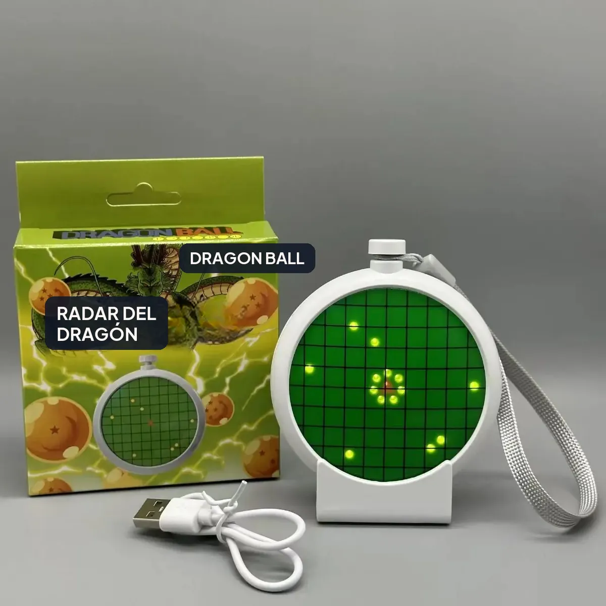 Llavero colgante de Dragon Ball con carga USB: radar del dragón de 10 cm – vue 2