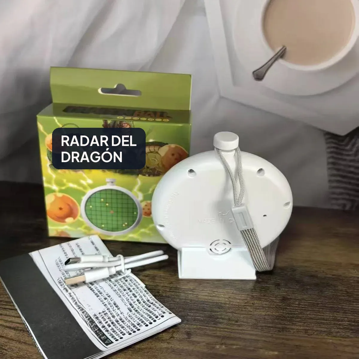 Llavero colgante de Dragon Ball con carga USB: radar del dragón de 10 cm – vue 3