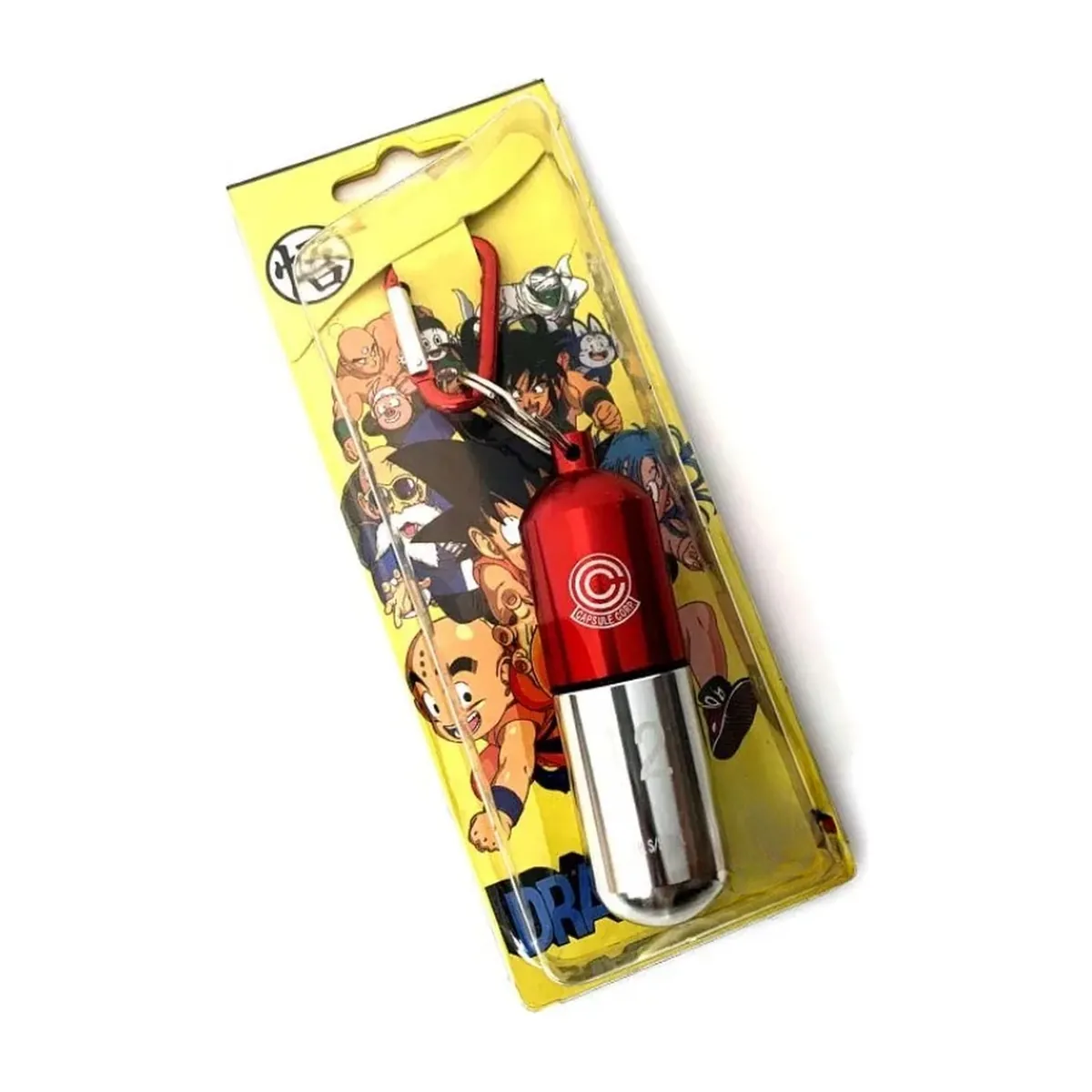 Llavero de Dragon Ball de metal, organizador de pastillas portátil – vue 4